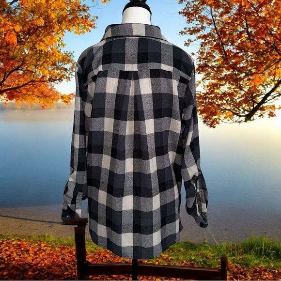 BlankNYC Zelda Cross Cotton Button Down Shirt Women’s Size Small - Picture 9 of 10